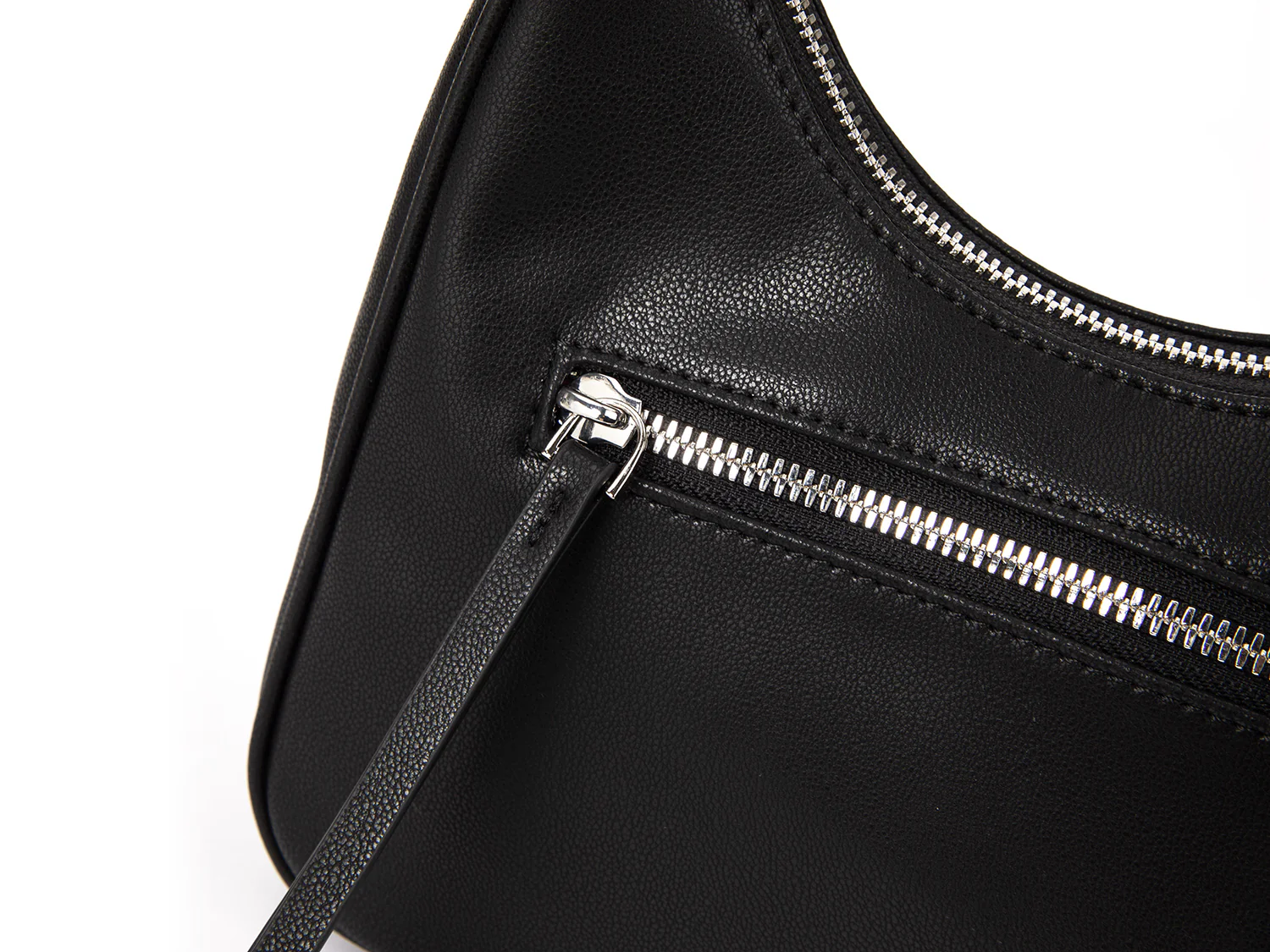 Girlfriend Hobo Bag (Pebbled Black) - Image 6