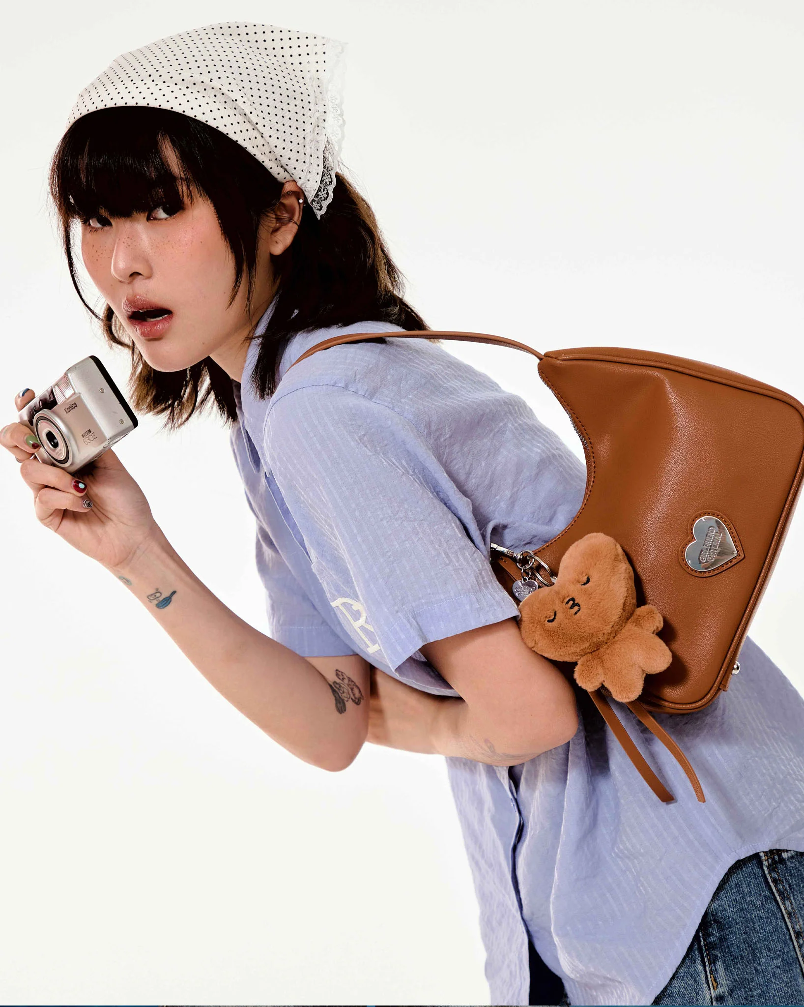 Girlfriend Hobo Bag (Pebbled Caramel) - Image 4