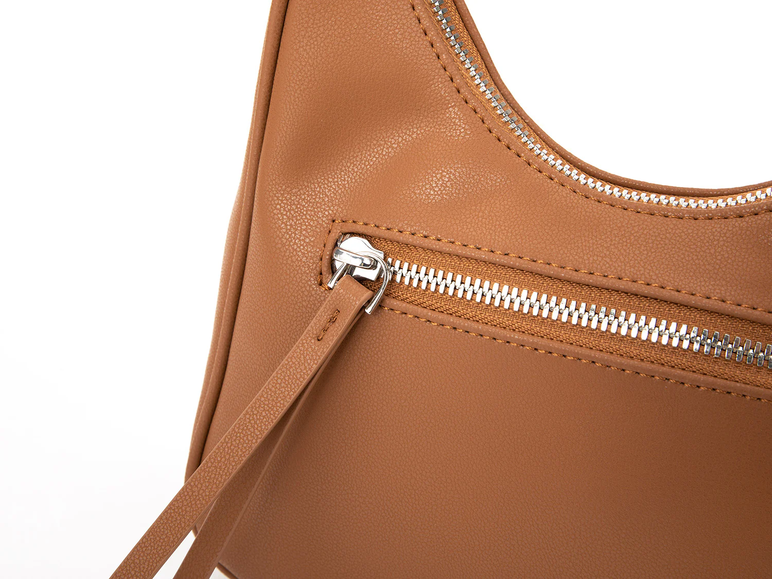 Girlfriend Hobo Bag (Pebbled Caramel) - Image 7