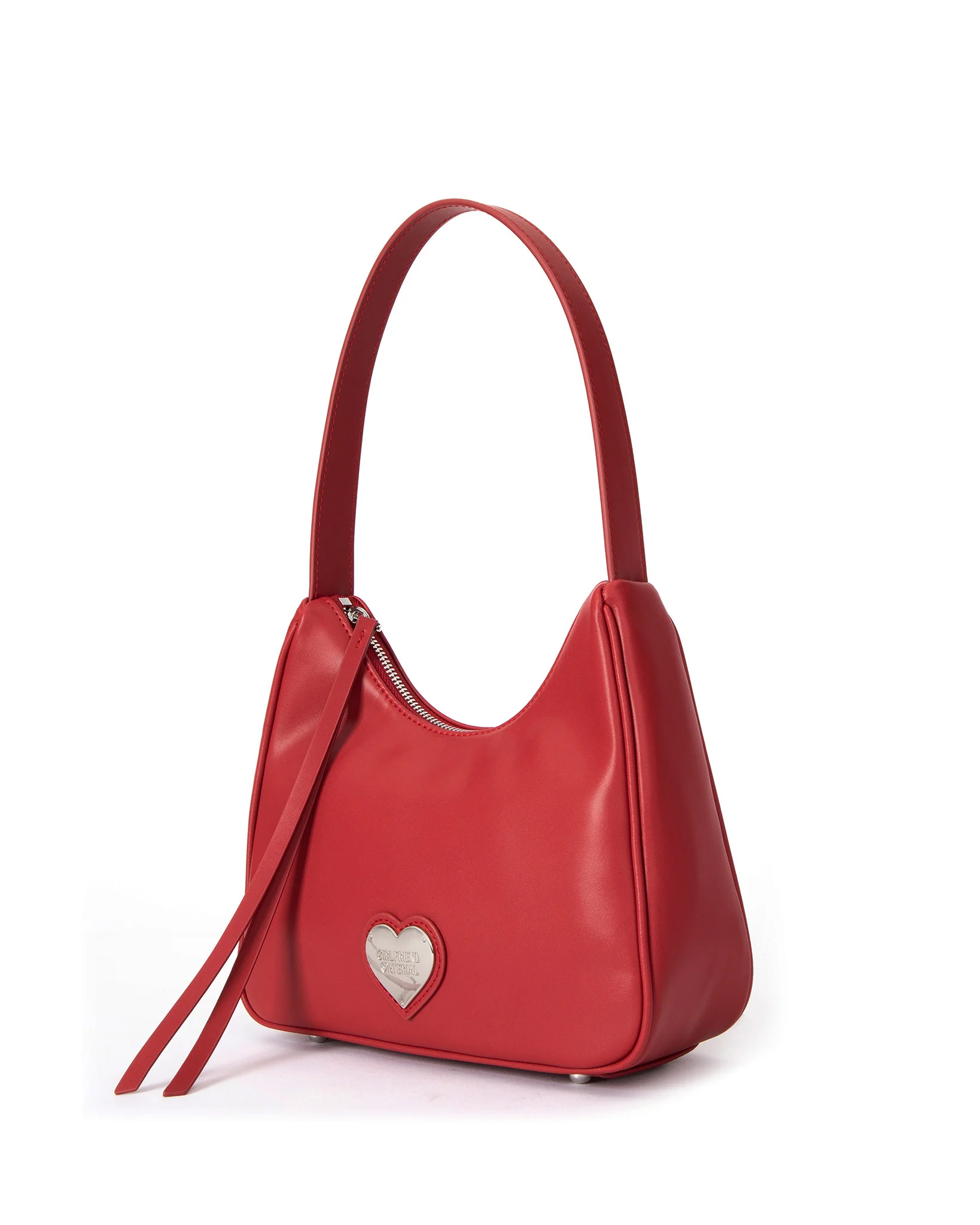 Girlfriend Hobo Bag (Smooth Cherry) - Image 10