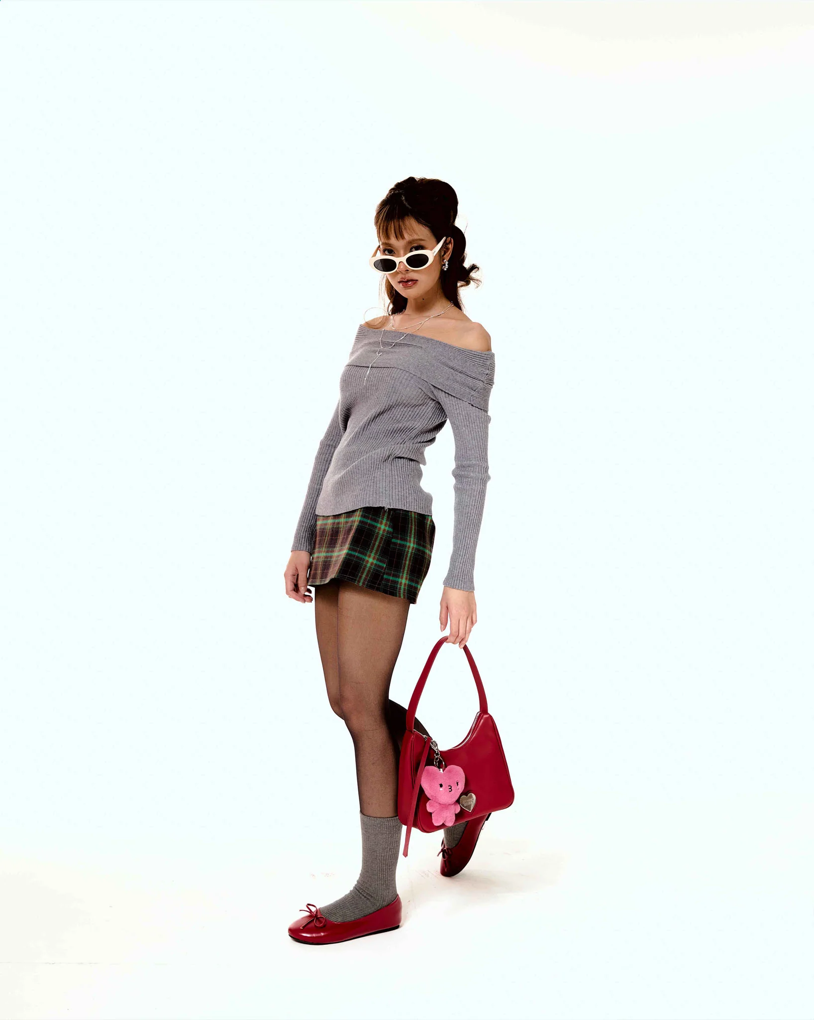 Girlfriend Hobo Bag (Smooth Cherry) - Image 11