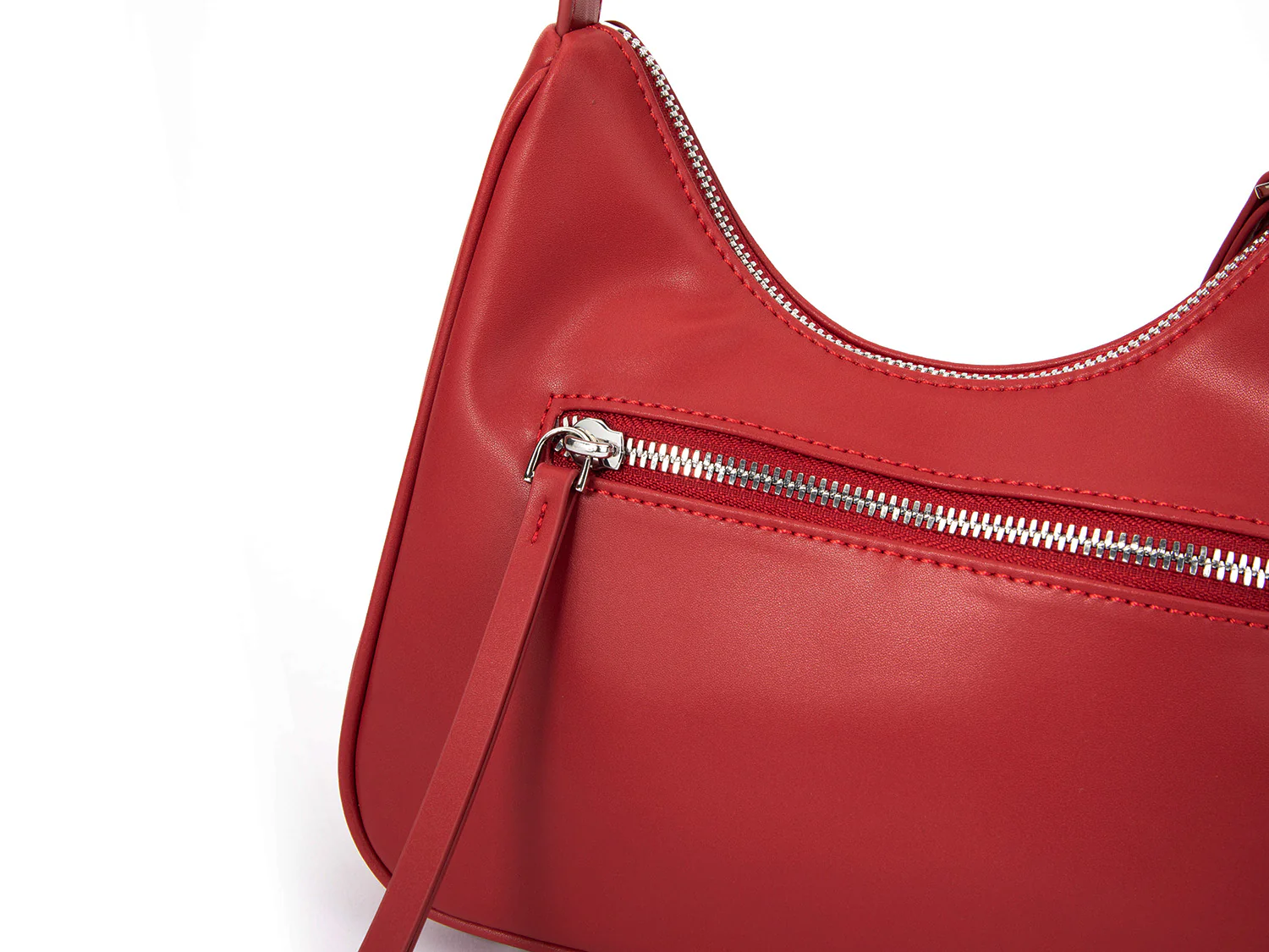Girlfriend Hobo Bag (Smooth Cherry) - Image 8