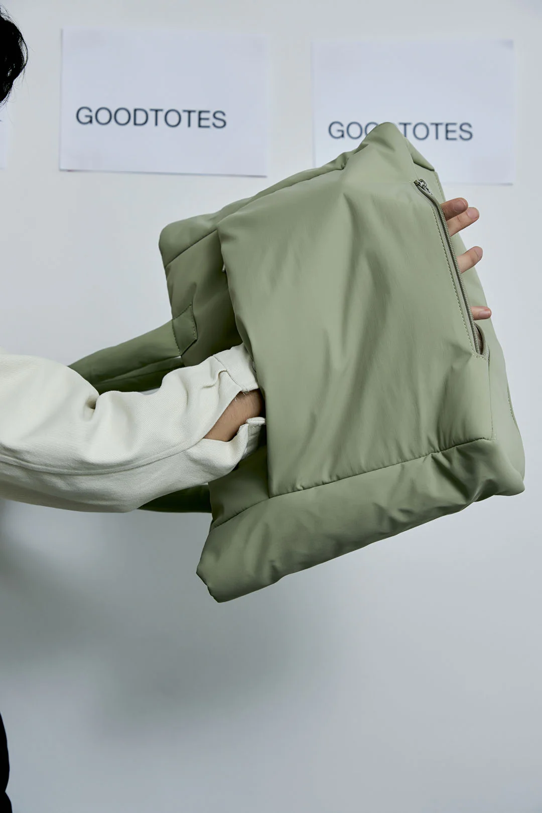 Go-Getter Laptop Tote (Nylon Sage) - Image 4