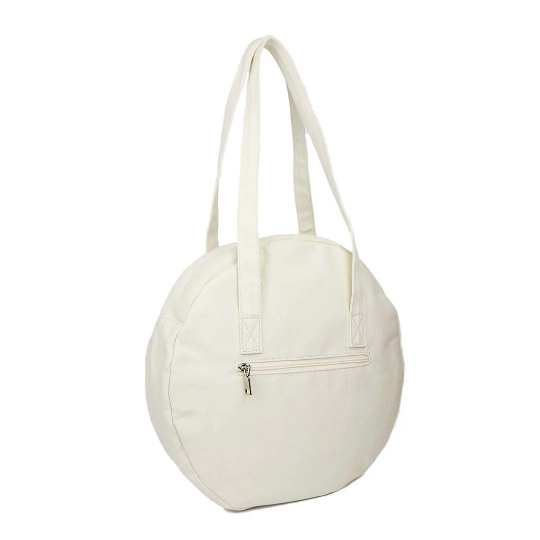 Good Times Circle Tote (Cream) - Image 4
