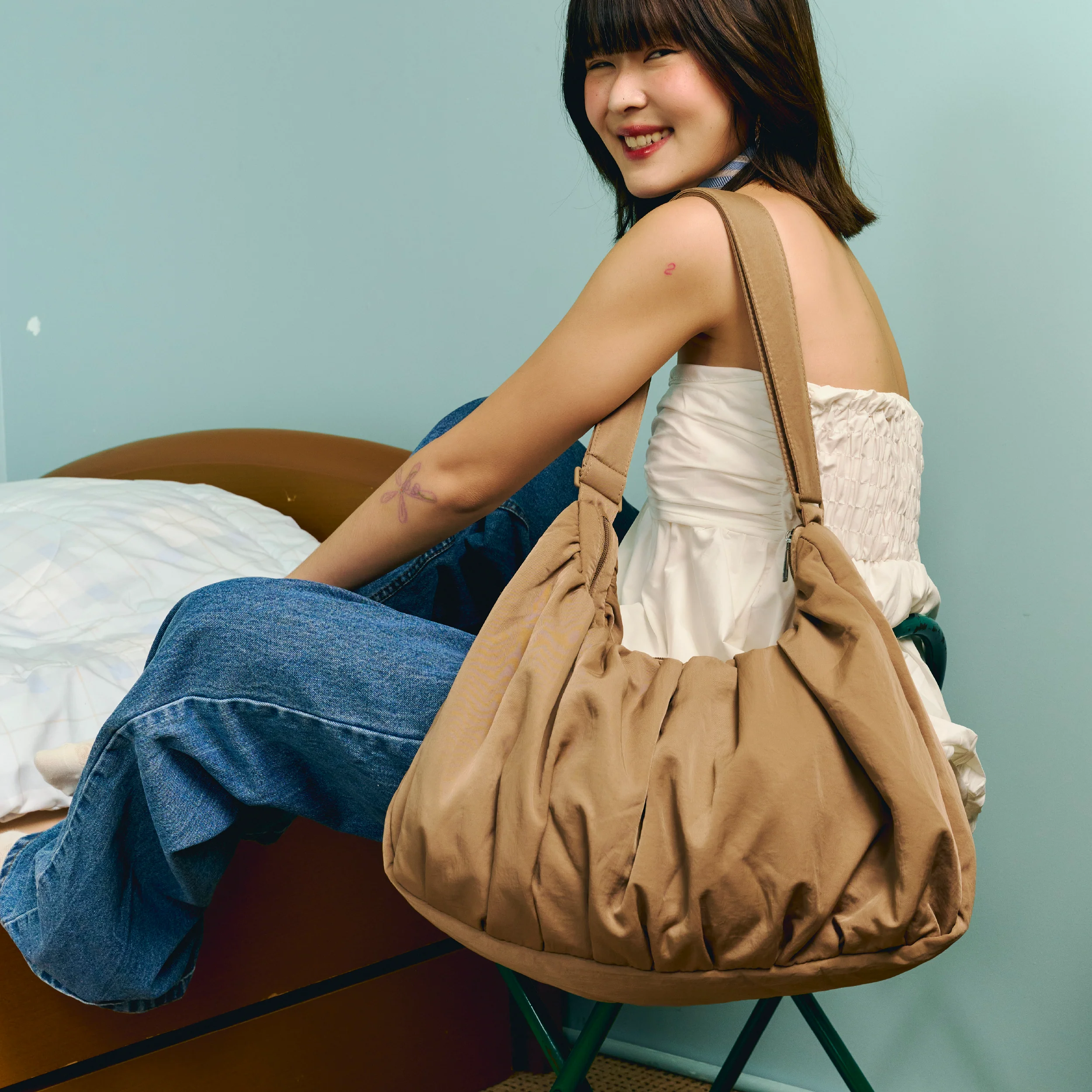 Large Croissant Sling (Glazed Hojicha) - Image 7