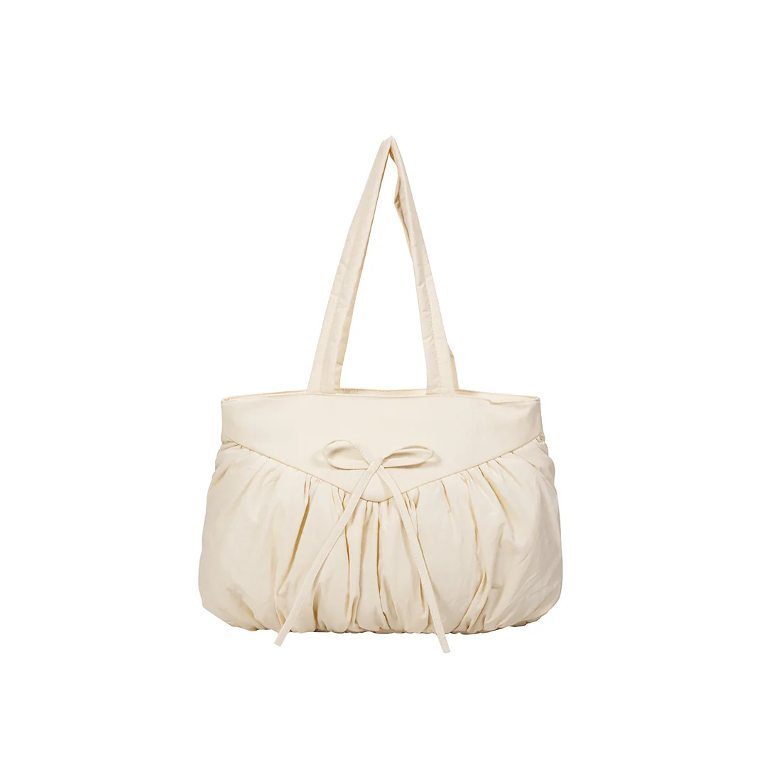 Large Soufflé Tote (Cream) - Image 9