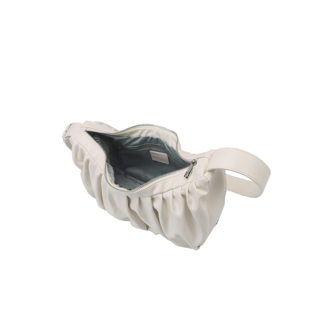 Leather Croissant Sling (Cream) - Image 11