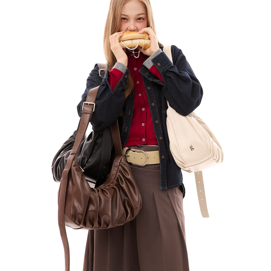 Leather Croissant Sling (Espresso) - Image 11