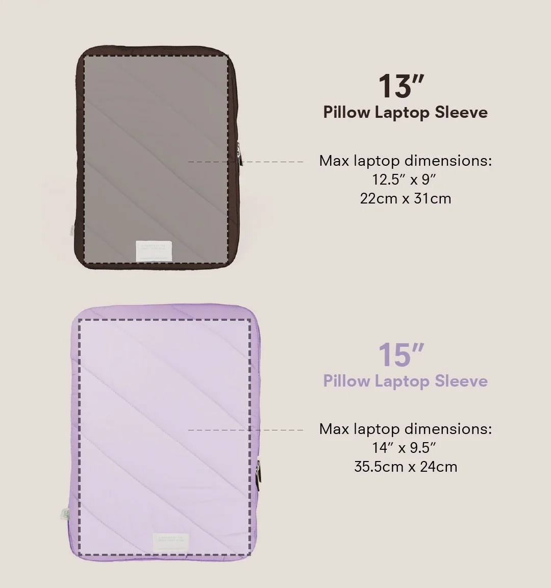 Pillow Laptop Sleeve (Earl Grey) - Image 6