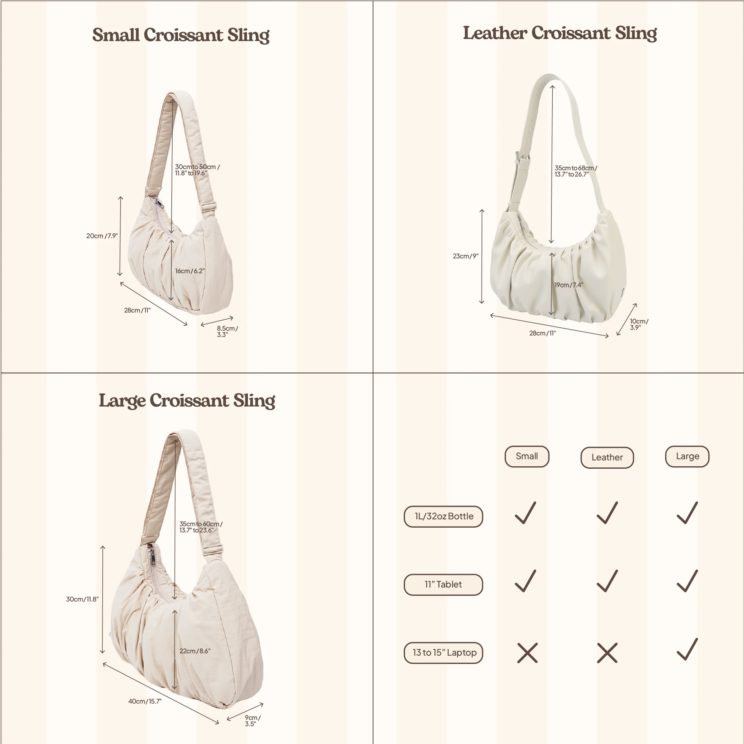 Large Croissant Sling (Navy) - Image 8